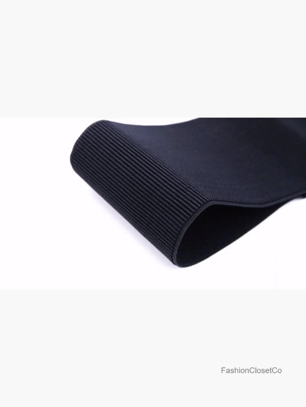 Elastic Cinch Stretch Fashion Waistband Vintage Dress Belt with Zipper